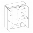 Шкаф распашной Anrex Romano 4D2S